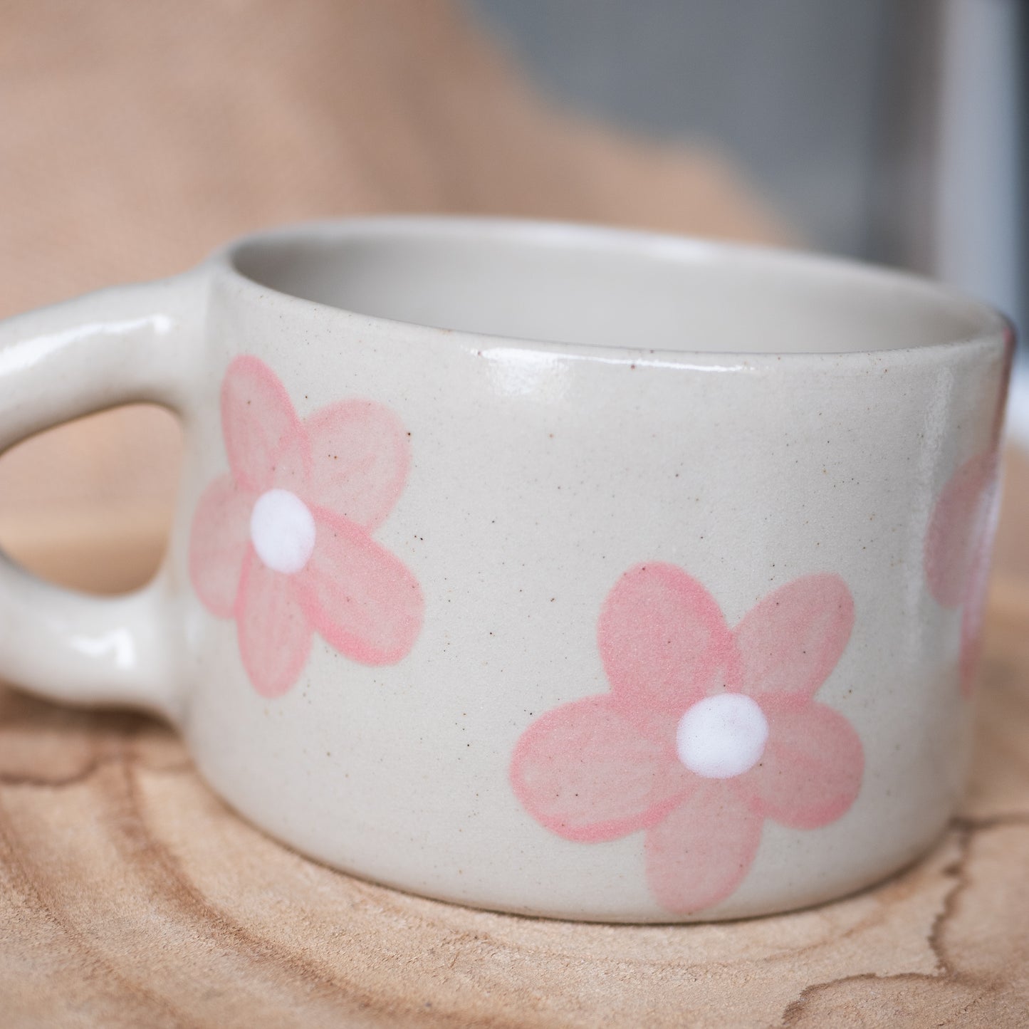 Tasse fleurs roses