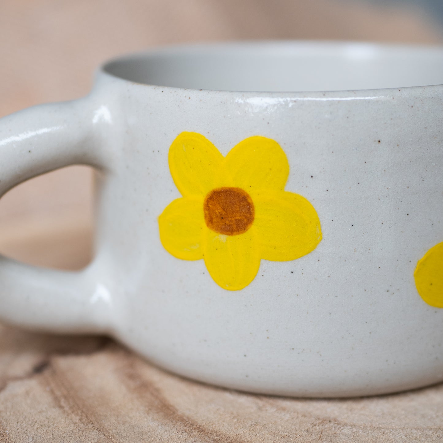 Tasse fleurs jaunes