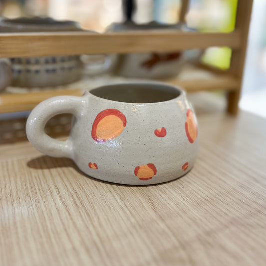 Mug léopard rose/orange
