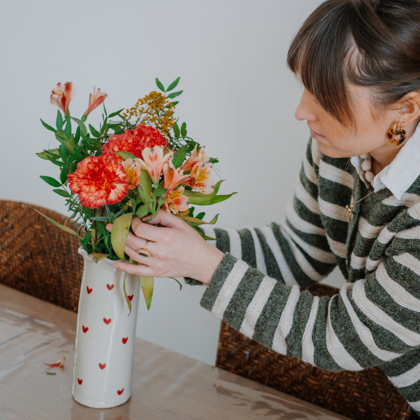 *PRÉCOMMANDE* Vase ondulé cœurs