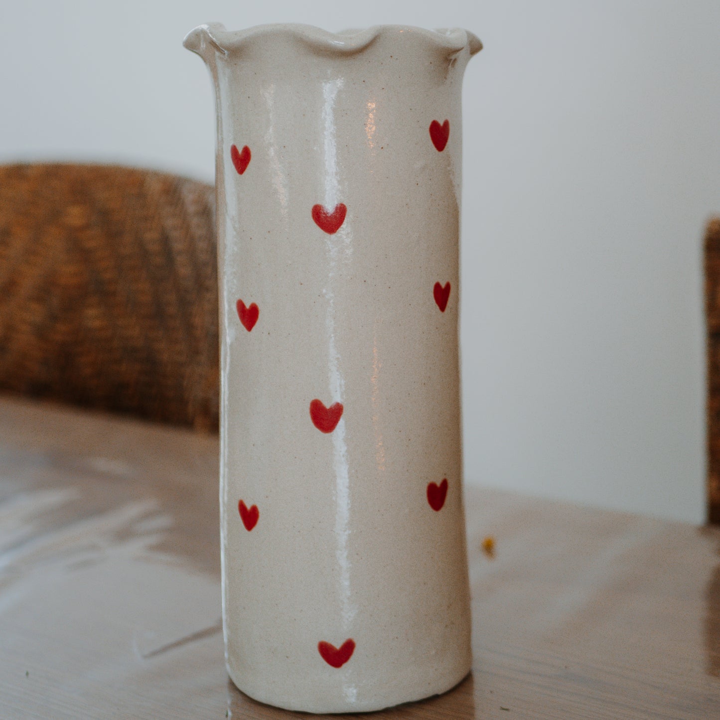 *PRÉCOMMANDE* Vase ondulé cœurs