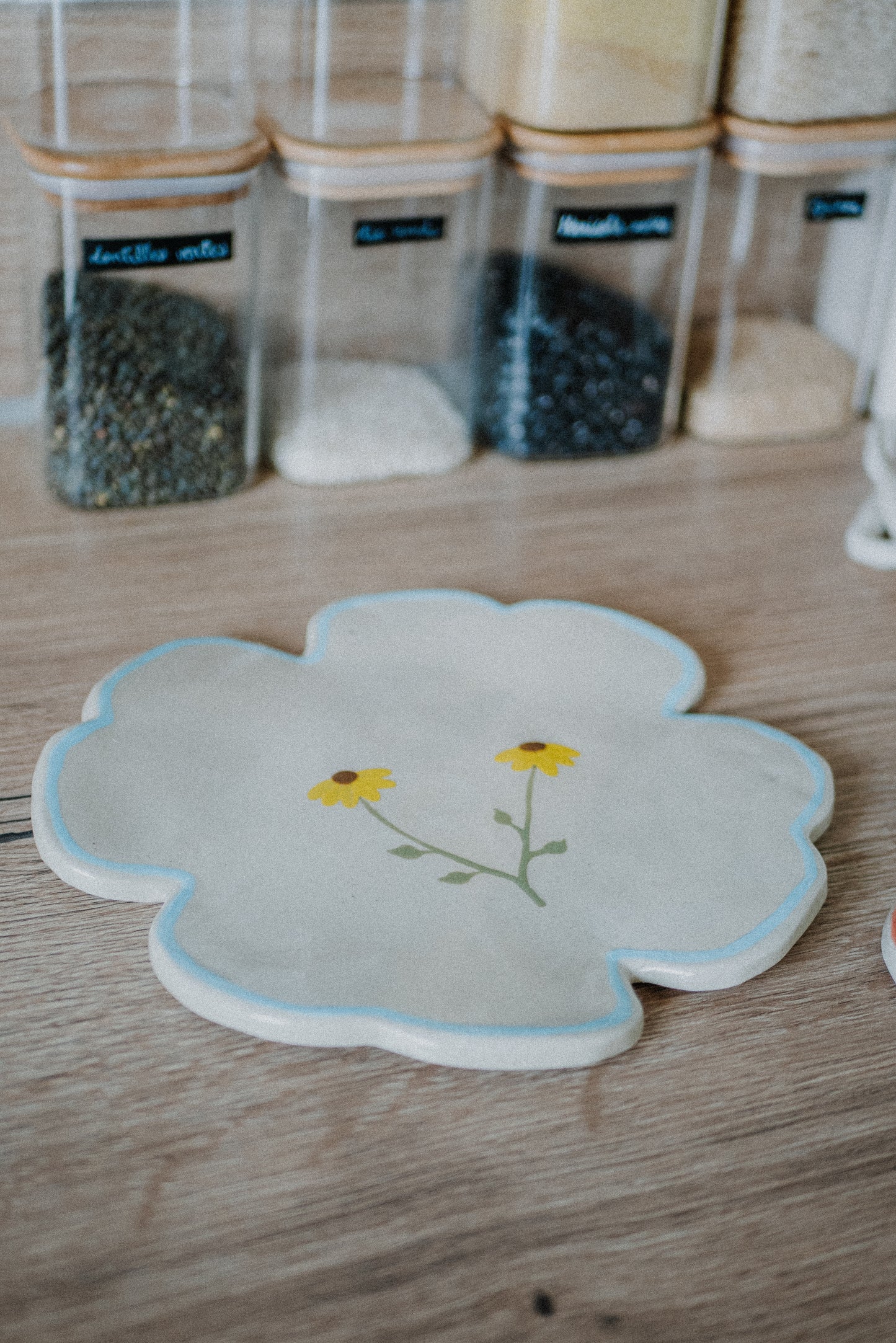 Assiette fleur