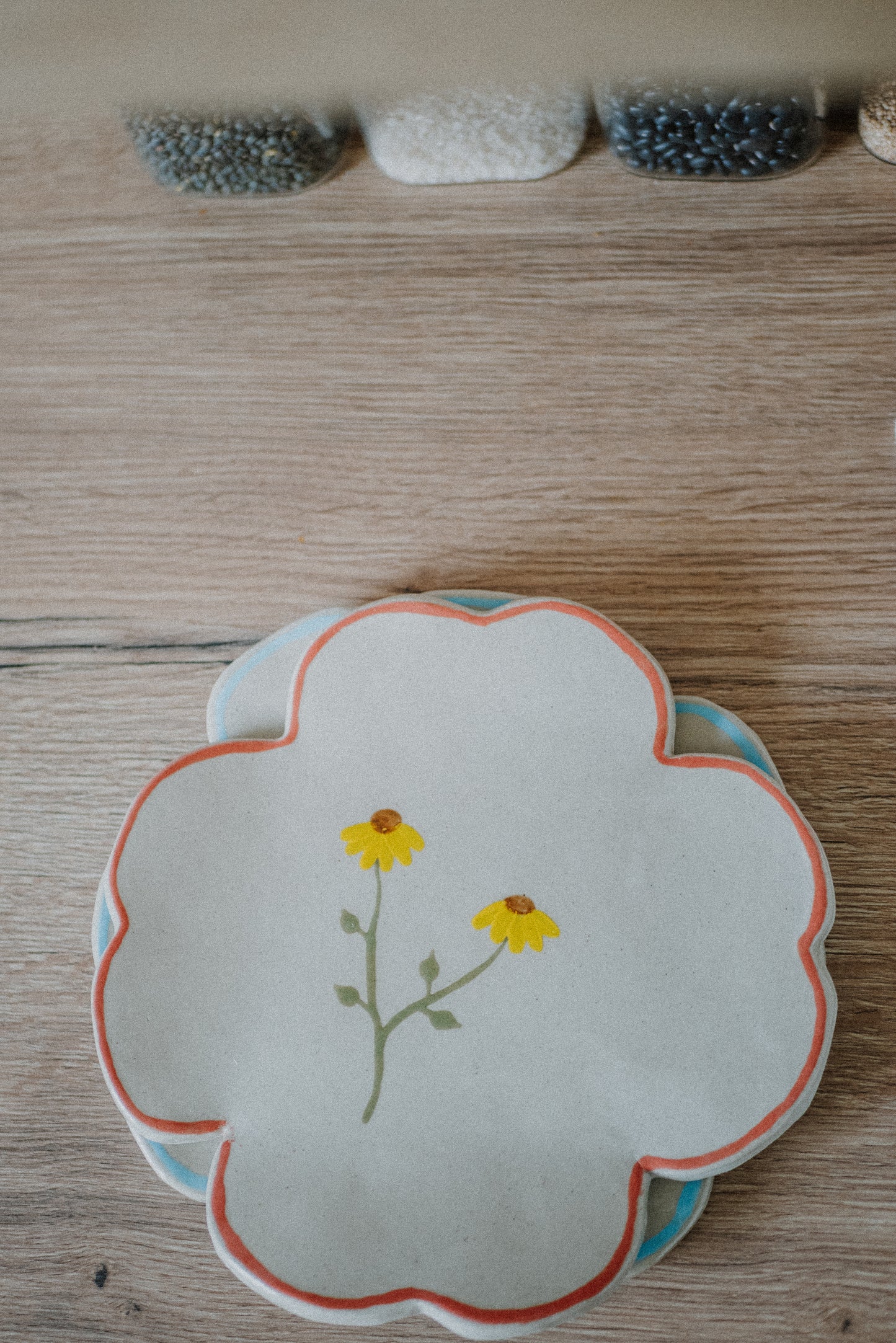 Assiette fleur