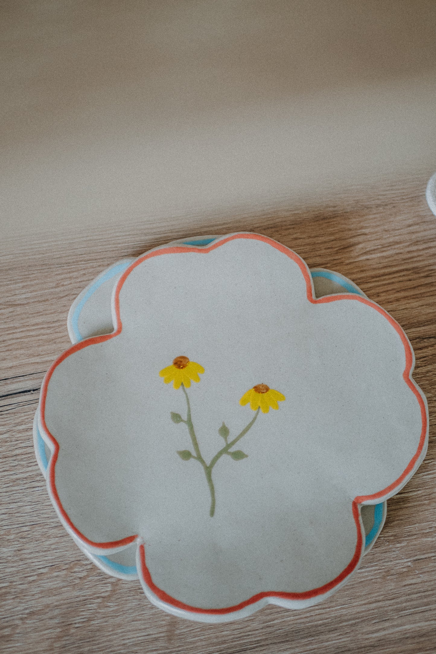 Assiette fleur