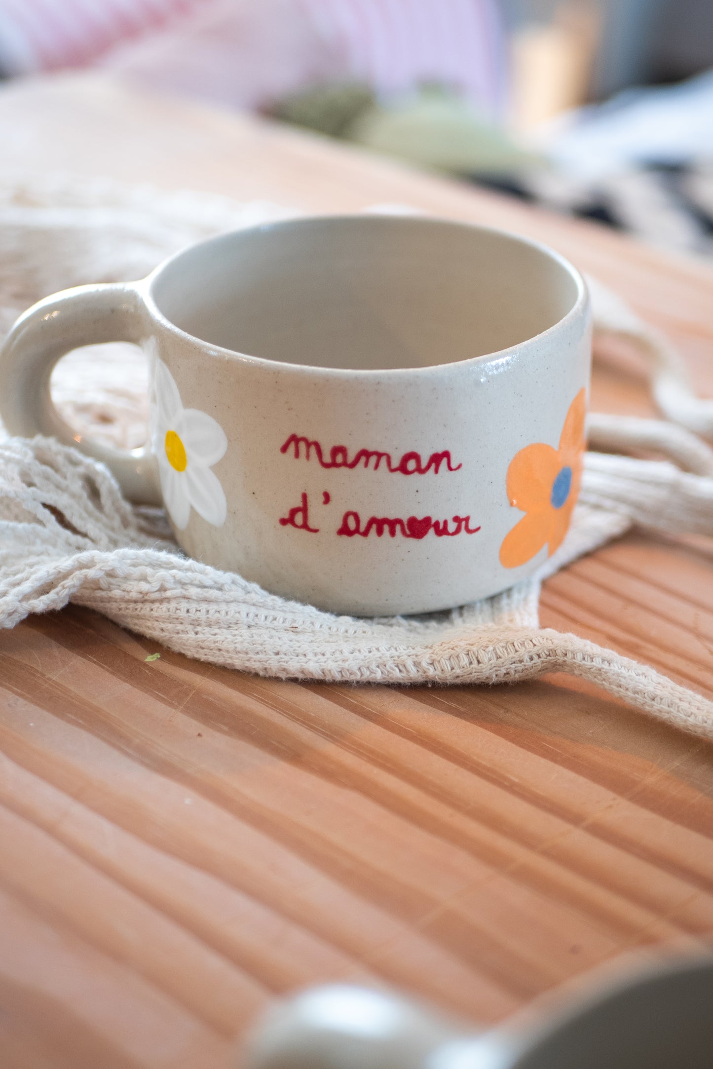 Tasse maman d'amour rouge